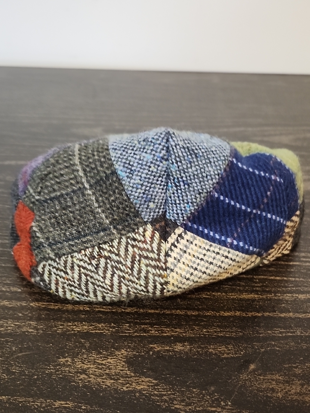 John Hanly Ireland New Wool Patch Donegal Tweed Hat Os View 3